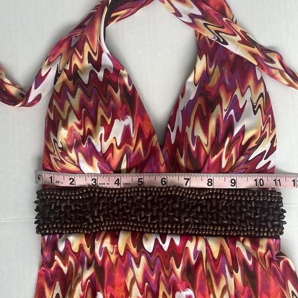 Sequin Hearts Red and Pink Halter Sundress - Picture 14 of 17